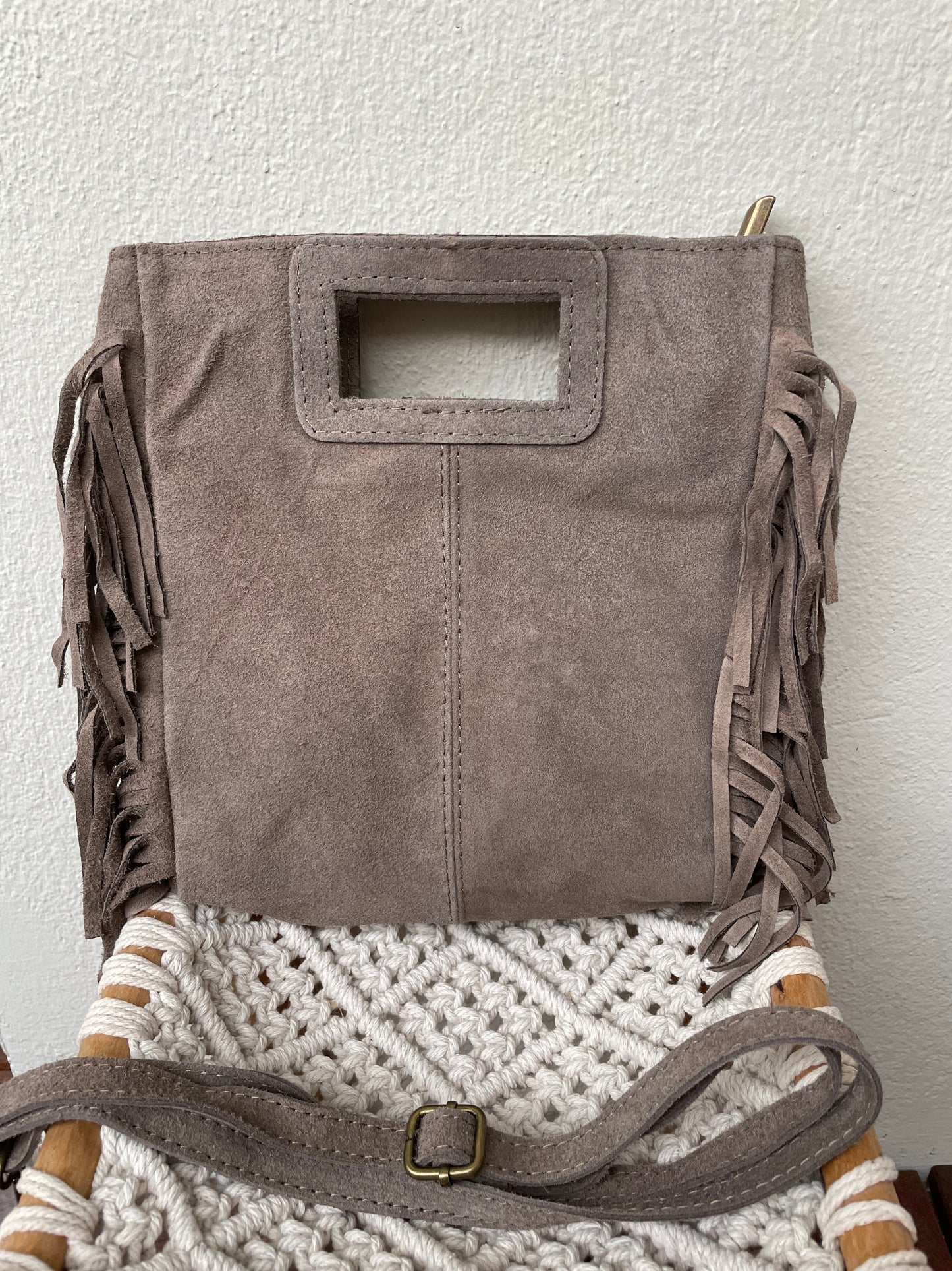 Sac cuir frange ALMA