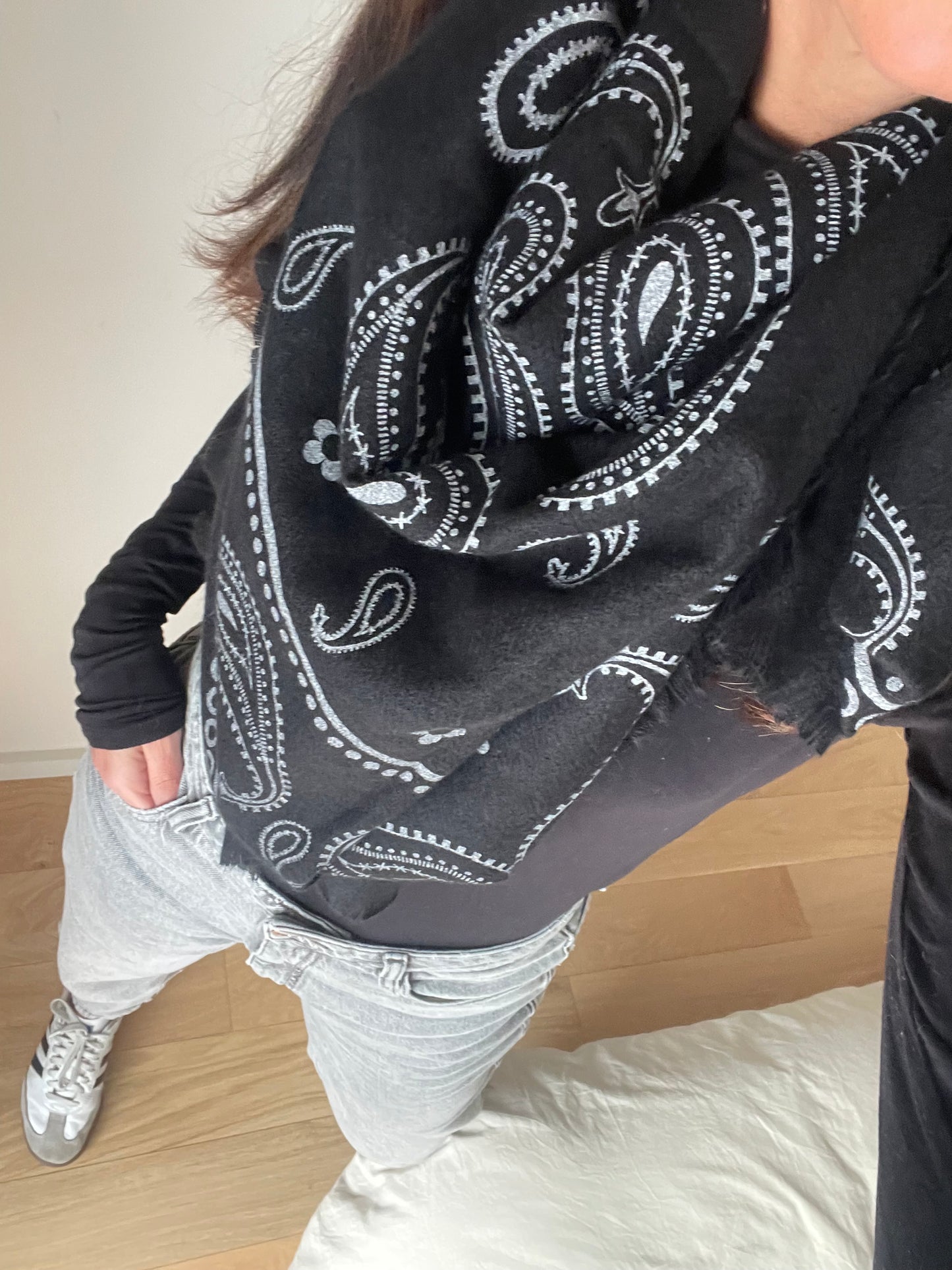 Grand foulard imprimé bandana