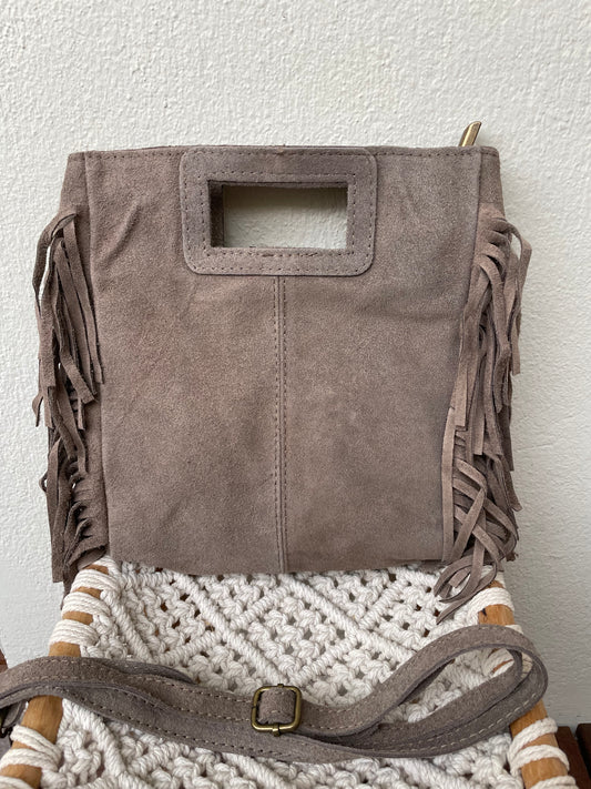 Sac cuir frange ALMA