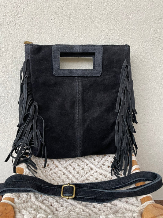 Sac cuir frange SELMA